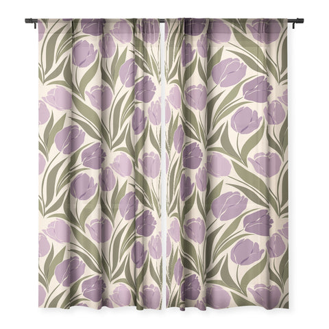 Cuss Yeah Designs Violet Tulip Field Sheer Non Repeat