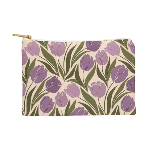 Cuss Yeah Designs Violet Tulip Field Pouch