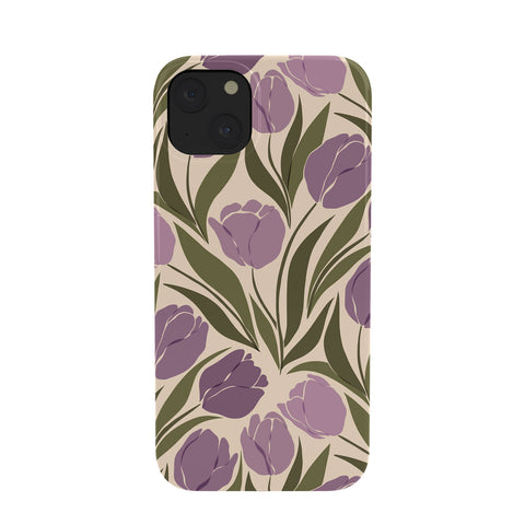 Cuss Yeah Designs Violet Tulip Field Phone Case