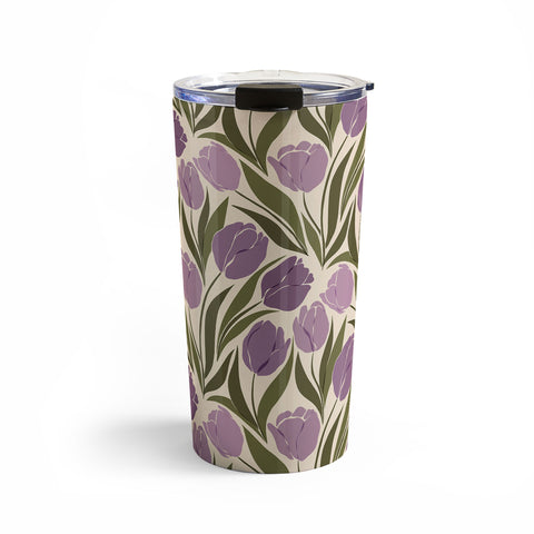 Cuss Yeah Designs Violet Tulip Field Travel Mug