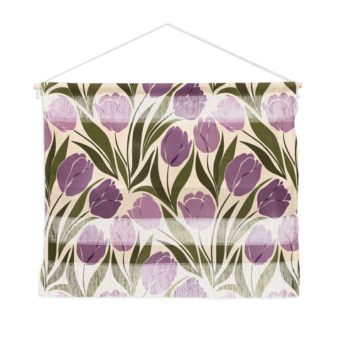 Cuss Yeah Designs Violet Tulip Field Wall Hanging Landscape
