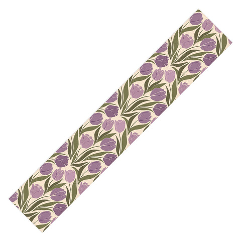 Cuss Yeah Designs Violet Tulip Field Table Runner