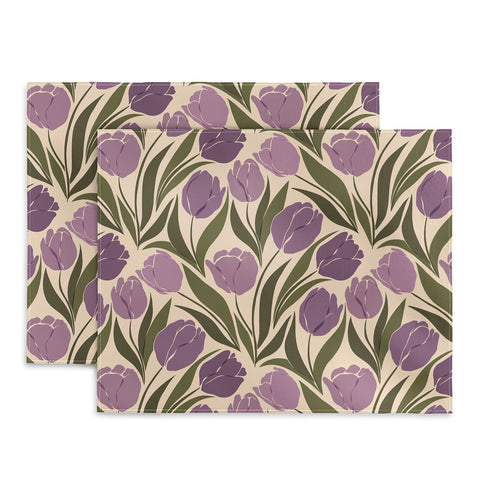 Cuss Yeah Designs Violet Tulip Field Placemat