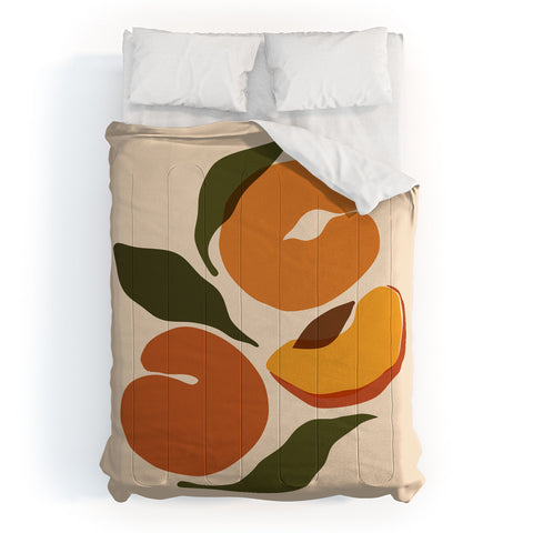 Cuss Yeah Designs Yellow Peaches Comforter