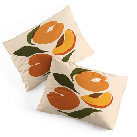 Cuss Yeah Designs Yellow Peaches Pillow Shams