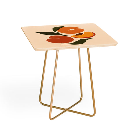 Cuss Yeah Designs Yellow Peaches Side Table