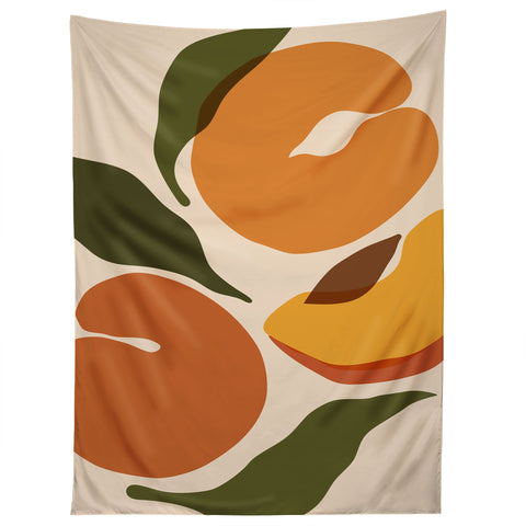 Cuss Yeah Designs Yellow Peaches Tapestry