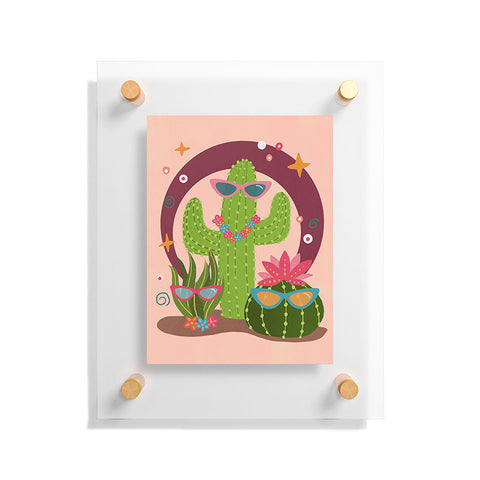 Cynthia Haller Cactus fiesta Floating Acrylic Print