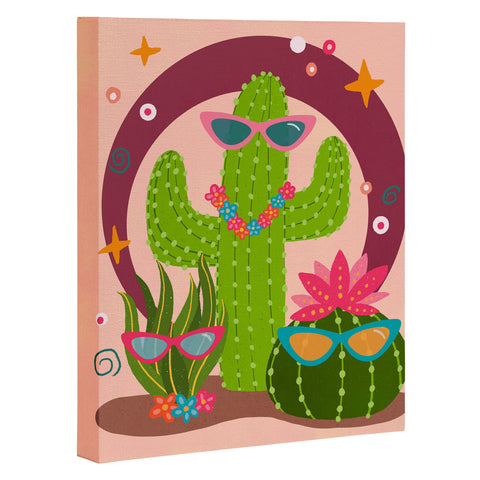 Cynthia Haller Cactus fiesta Art Canvas