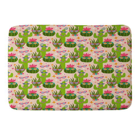 Cynthia Haller Cactus fiesta Memory Foam Bath Mat