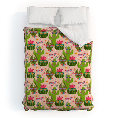 Cynthia Haller Cactus fiesta Duvet Cover