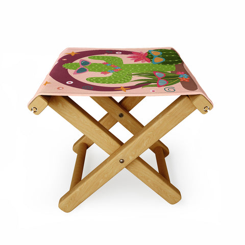 Cynthia Haller Cactus fiesta Folding Stool