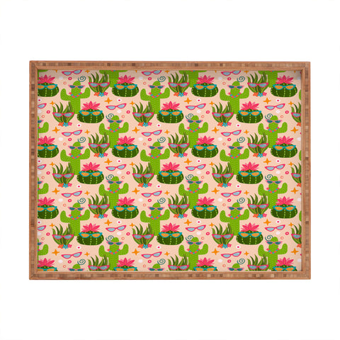Cynthia Haller Cactus fiesta Rectangular Tray