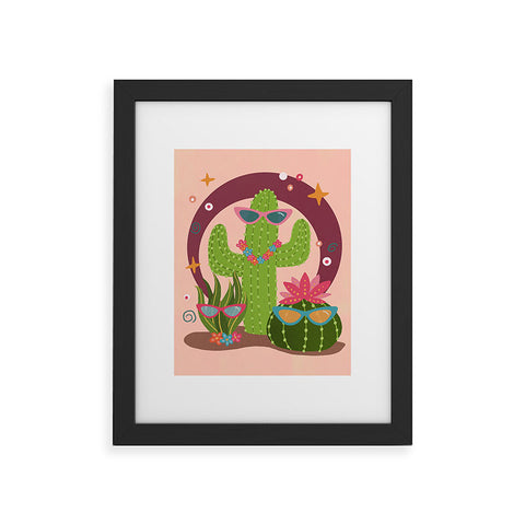 Cynthia Haller Cactus fiesta Framed Art Print