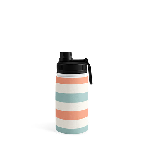 Cynthia Haller Orange turquoise and cream Water Bottle