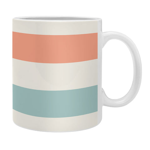 Cynthia Haller Orange turquoise and cream Coffee Mug