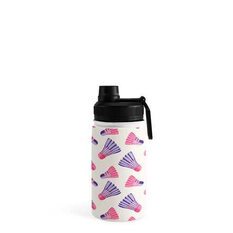 Cynthia Haller Pink and purple badminton Water Bottle