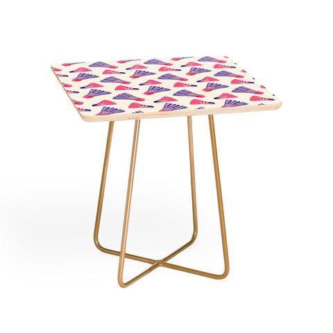 Cynthia Haller Pink and purple badminton Side Table