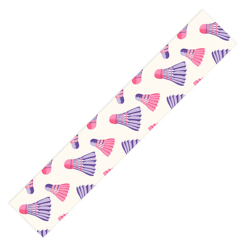 Cynthia Haller Pink and purple badminton Table Runner