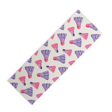 Cynthia Haller Pink and purple badminton Yoga Mat