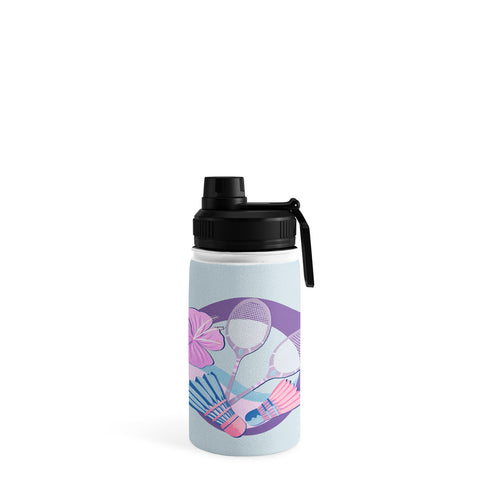 Cynthia Haller Tropical badminton badge Water Bottle