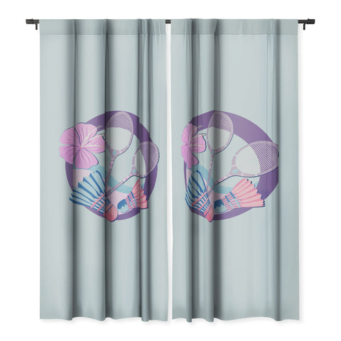 Cynthia Haller Tropical badminton badge Blackout Non Repeat