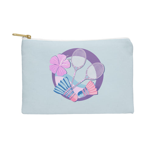 Cynthia Haller Tropical badminton badge Pouch