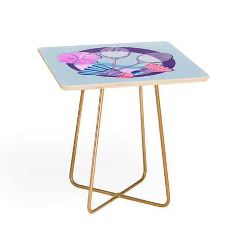 Cynthia Haller Tropical badminton badge Side Table