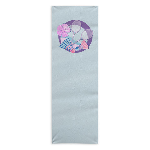 Cynthia Haller Tropical badminton badge Yoga Towel