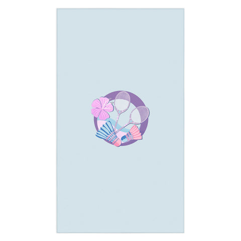 Cynthia Haller Tropical badminton badge Tablecloth