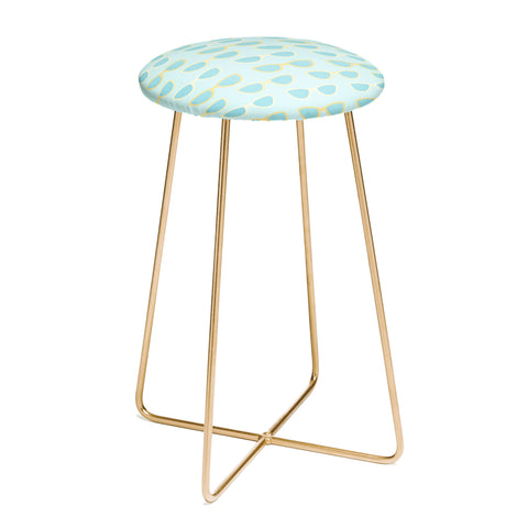 Cynthia Haller Yellow and blue retro sunglass Counter Stool