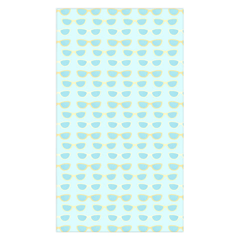 Cynthia Haller Yellow and blue retro sunglass Tablecloth