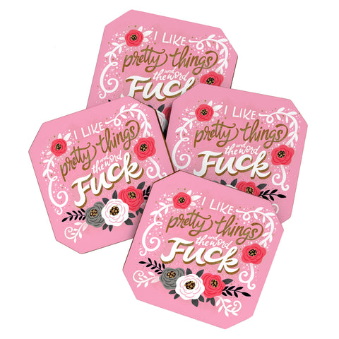 CynthiaF I Like Pretty Things Coaster Set