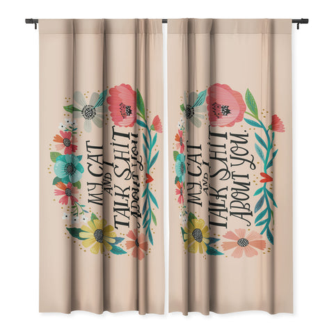 CynthiaF My Cat and I Talk Shit About You Blackout Non Repeat