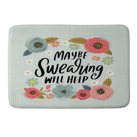 CynthiaF Pretty NotSoSwery Maybe Memory Foam Bath Mat