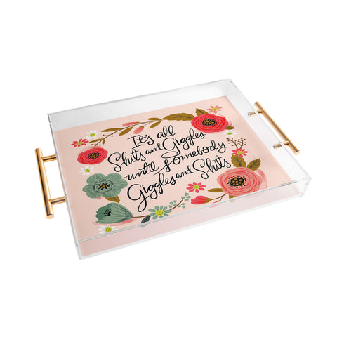 CynthiaF Pretty Sweary Shits n Giggles Acrylic Tray
