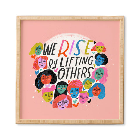 CynthiaF We Rise by Lifting Others Framed Wall Art
