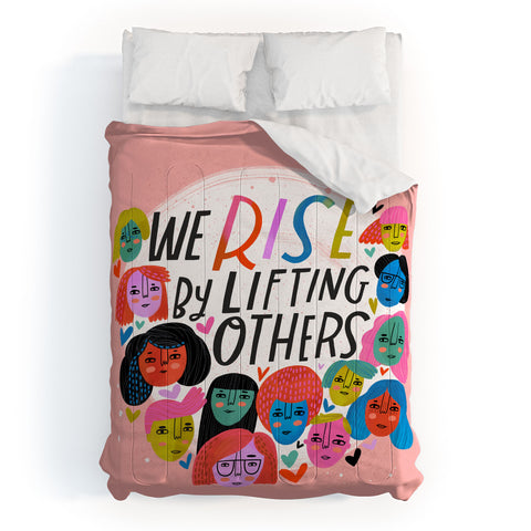 CynthiaF We Rise by Lifting Others Comforter