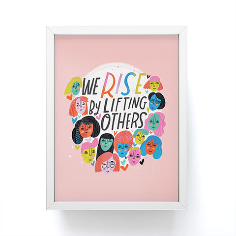 CynthiaF We Rise by Lifting Others Framed Mini Art Print
