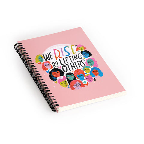 CynthiaF We Rise by Lifting Others Spiral Notebook