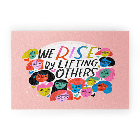 CynthiaF We Rise by Lifting Others Welcome Mat