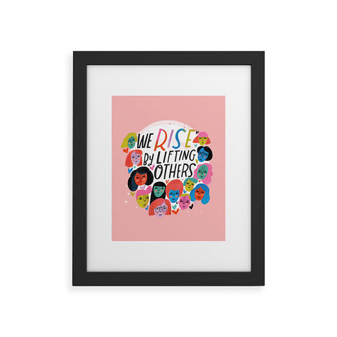 CynthiaF We Rise by Lifting Others Framed Art Print