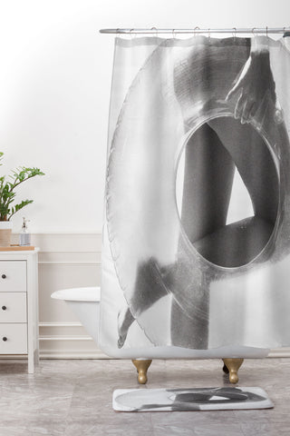 Dagmar Pels Black and White Film Photography Shower Curtain And Mat