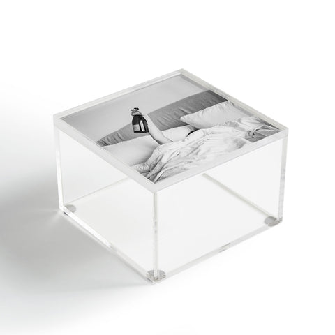 Dagmar Pels Champagne In Bed Black And White Acrylic Box