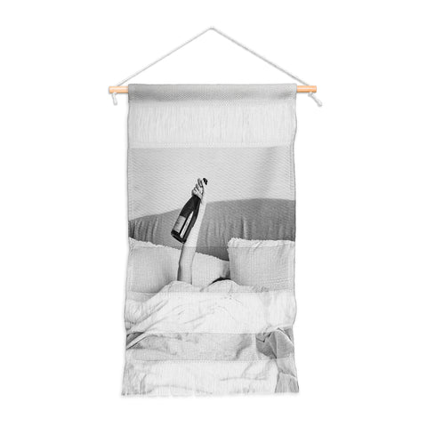 Dagmar Pels Champagne In Bed Black And White Wall Hanging Portrait