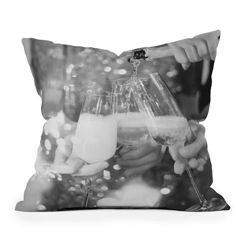 Dagmar Pels Cheers New Years Eve Party Outdoor Throw Pillow