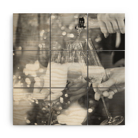 Dagmar Pels Cheers New Years Eve Party Wood Wall Mural