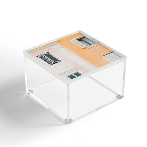 Dagmar Pels Colorful Mediterranean Building Acrylic Box