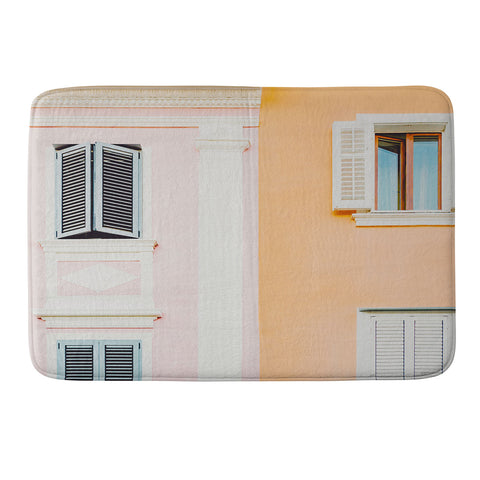 Dagmar Pels Colorful Mediterranean Building Memory Foam Bath Mat