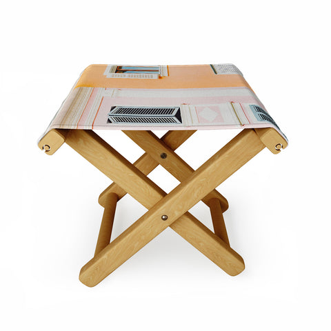 Dagmar Pels Colorful Mediterranean Building Folding Stool